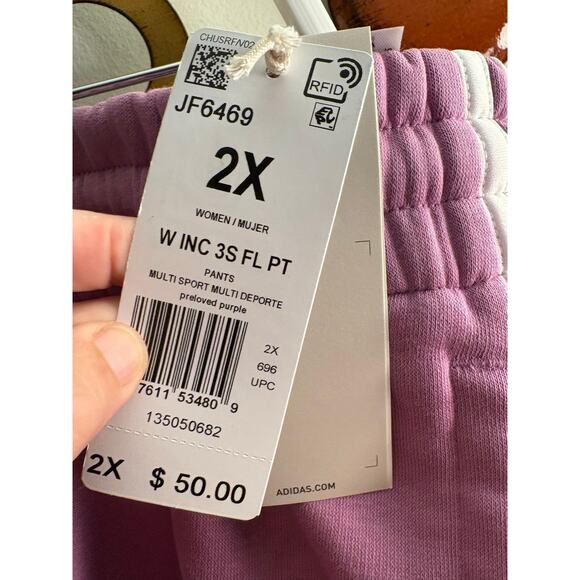 Adidas 2x women’s pink sweatpants joggers - Picture 4 of 4